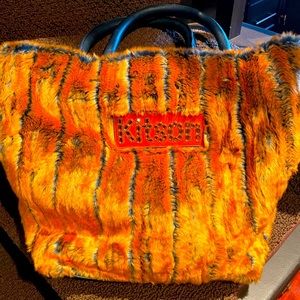 Kitson furry bucket bag
